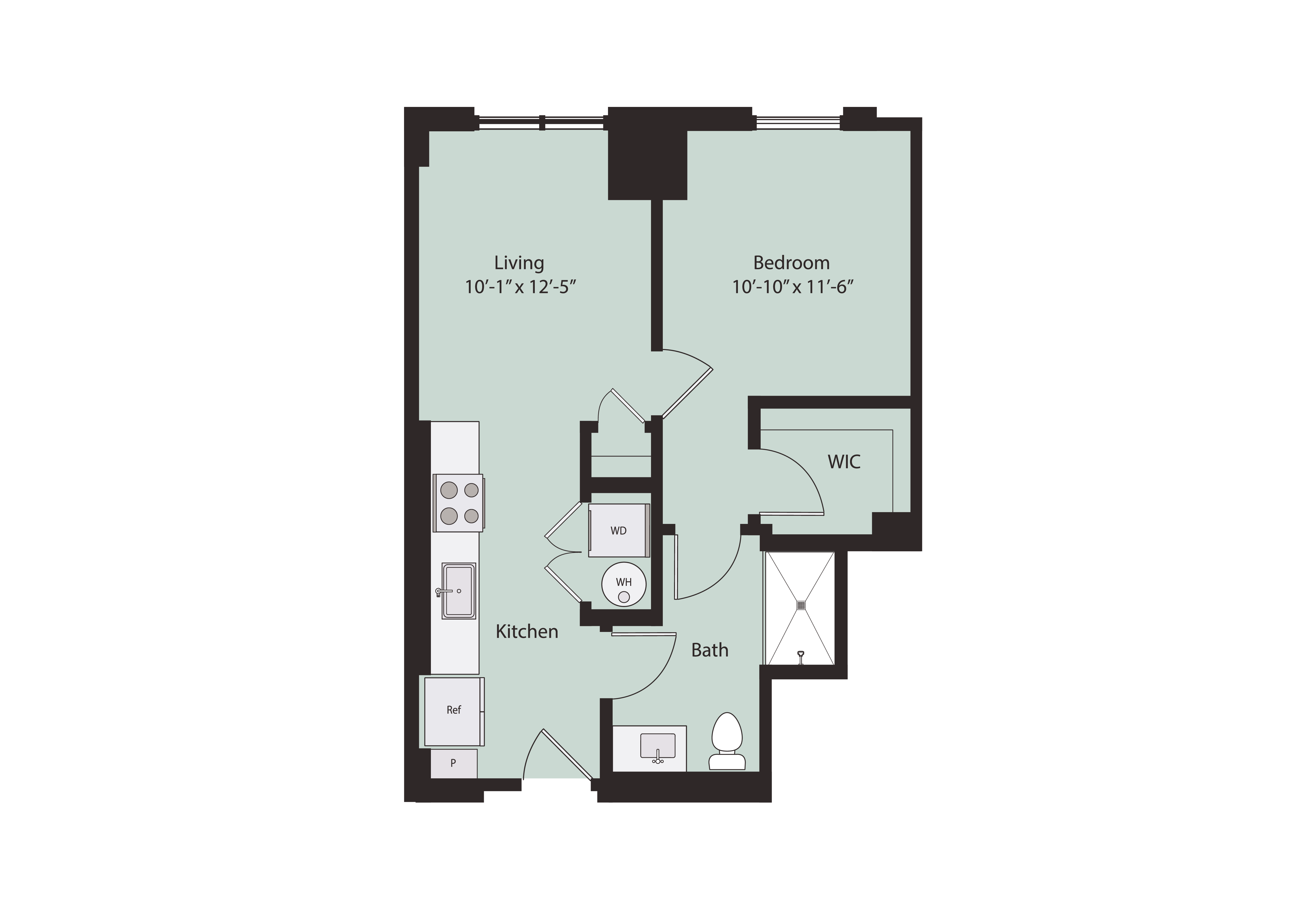 Floor plan layout diagram for A0-2